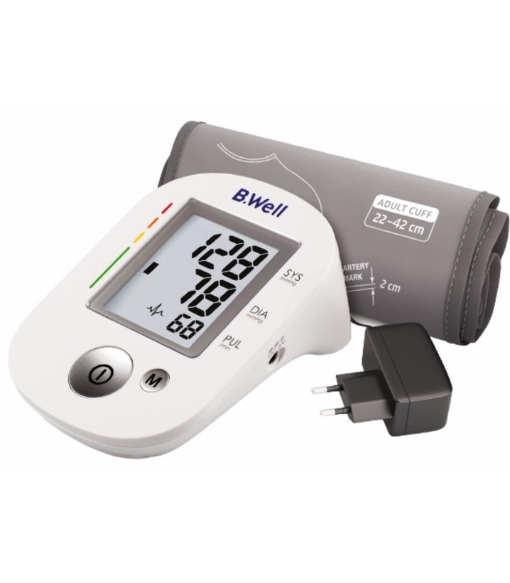 فشارسنج بازویی دیجیتال اتوماتیک مدلPRO_35 (ساخت سوئیس) دارای آداپتور) همراه یک عدد دستگاه قند خون کامل بانوار برند آنکال پلاس